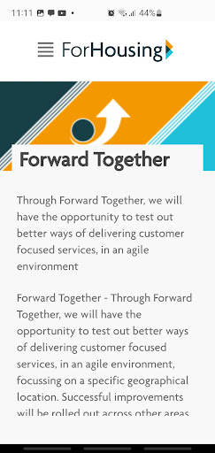 ForHousing colleague intranet Screen 3
