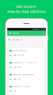 Cymath - Math Problem Solver Ekran görüntüsü