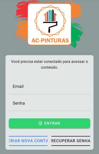 Android application Acpinturas screenshort