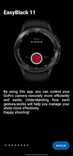 Android application EasyBlack11 for GoPro, Wear OS screenshort
