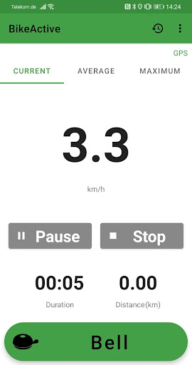 BikeActive: Bell & speedometer Screen 2