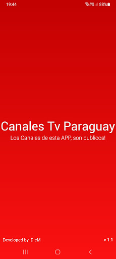Android application Canales Tv Paraguay screenshort