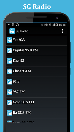 Android application SG Radio: Radio for Singapore screenshort