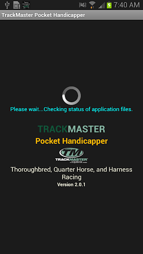 Android application TrackMaster Pocket Handicapper screenshort