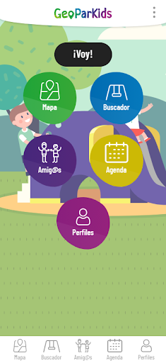 Android application GeoParKids screenshort