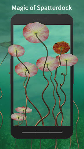 3D Water Lilies Live Wallpaper Screen 2
