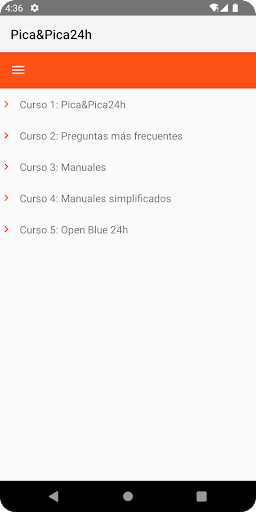 Android application Centro Formación Pica&Pica24h screenshort