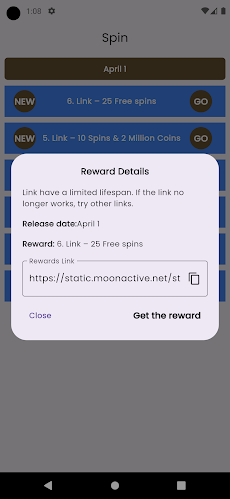 Rewards Link Spins Coin Masterのおすすめ画像5