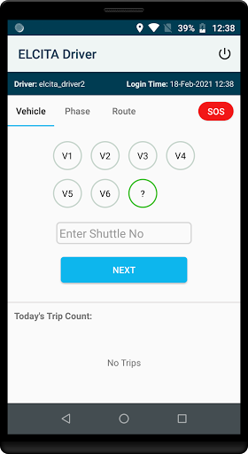 ELCITA Driver Screen 2