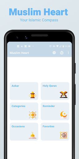 Android application Muslim Heart screenshort