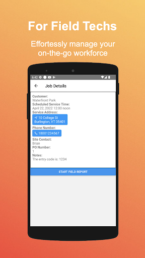 Android application Spry Dispatch: For Field Techs screenshort