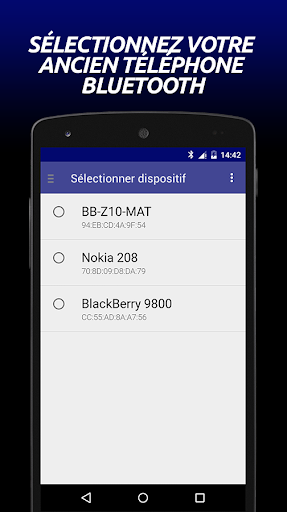 Aperçu de l'application
