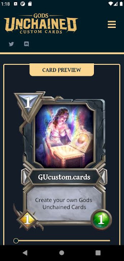 Android application Gods Unchained - Custom Card G screenshort