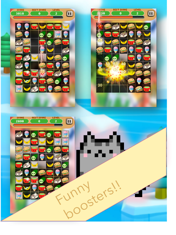 Kawaii Food Puzzle Game - 2 - (Android)