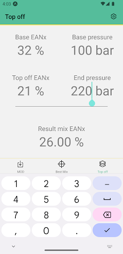 Nitrox Lab Screen 2