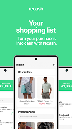 Android application recash screenshort