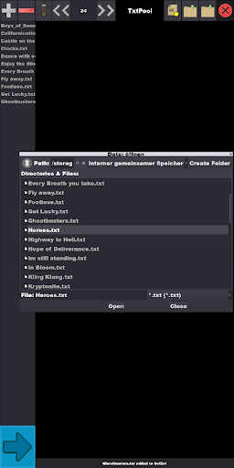 TxtPool Screen 2