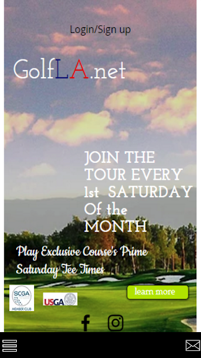 Android application GOLFLA TOUR screenshort