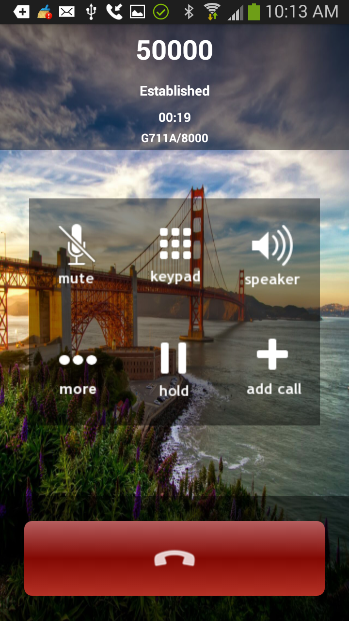 Android application SessionTalk Pro Softphone screenshort