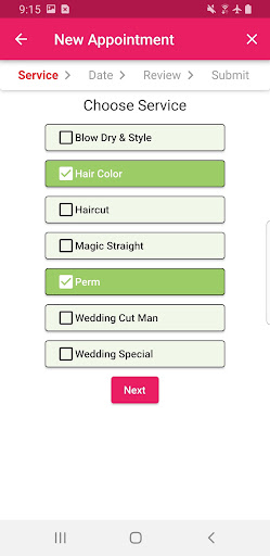 Hair Zone Screen 2