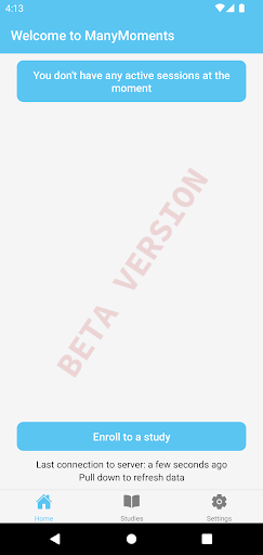 Android application ManyMoments screenshort