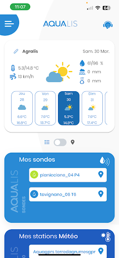 Android application Aqualis screenshort