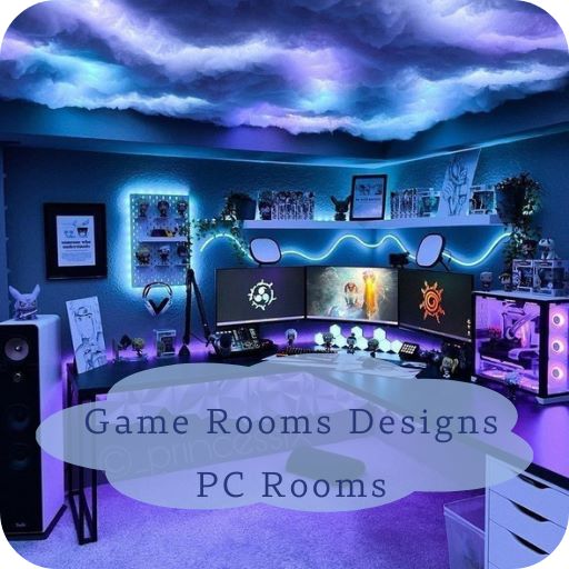 Game rooms designs , pc rooms