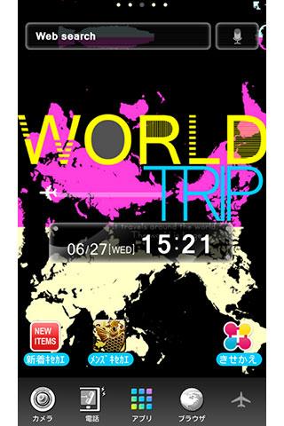 Android application WORLD TRIP　オシャレ壁紙テーマ screenshort