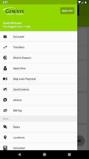 Genisys Mobile Banking Screen 3