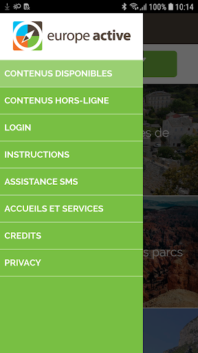 Aperçu de l'application