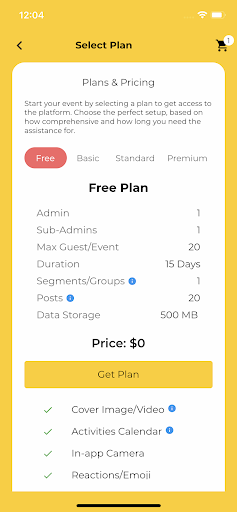 WLCM Events Screen 3