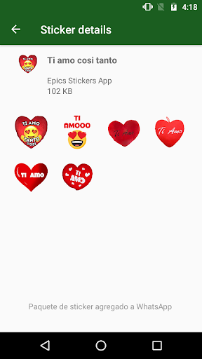 Animado Wastickerapps Te Quiero Stickers Aplicaciones En Google Play