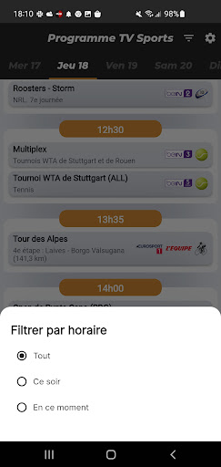 Programme TV Sports Screenshot 2 - AppWisp.com