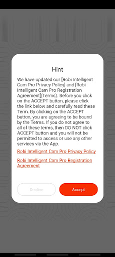 Android application Robi Intelligent Cam Pro screenshort