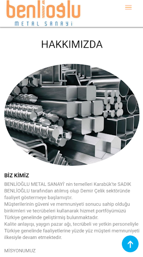 Android application Benlioğlu Metal Sanayi screenshort
