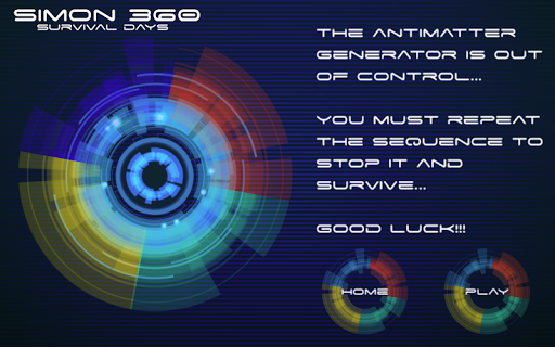 SIMON 360 Survival Days Screen 2