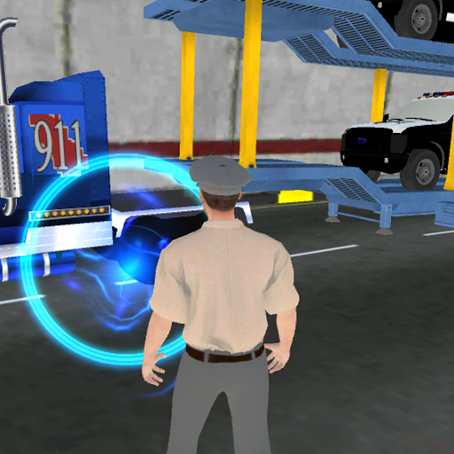 Police Car truck sim transport