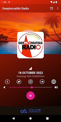 Android application Deeplomatikk Radio screenshort