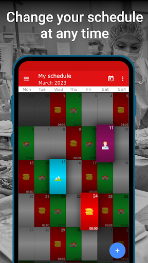 WorkOrg: Shift Schedule Screen 3
