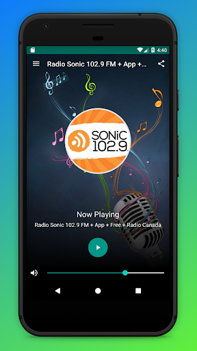 Android application Sonic 102.9 Radio App Canada screenshort
