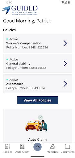 Guided Insurance Solutions Screen 2