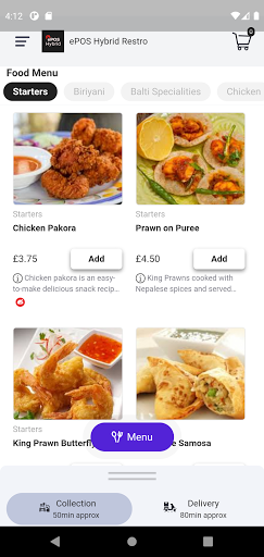 ePOS Hybrid Mobile App Screen 3