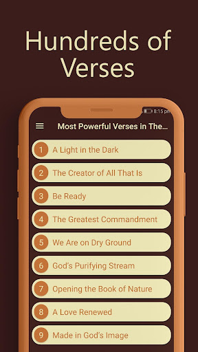 Android application Most Powerful Verses in the Bi screenshort