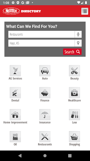 Nex-Tech Directory Screen 2