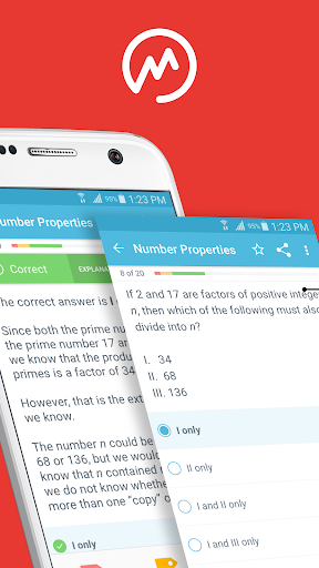 Android application Manhattan Prep GMAT screenshort