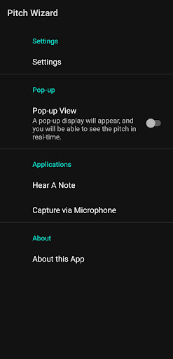 Pitch Wizard Screen 2