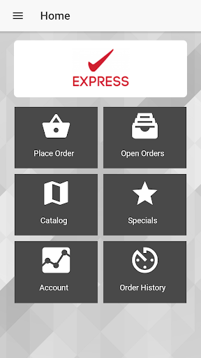 Android application entrée.EXPRESS screenshort