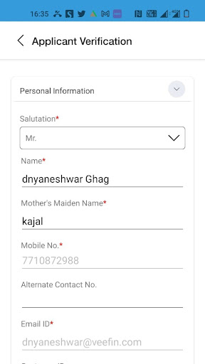Android application Agrim HFC Sales screenshort