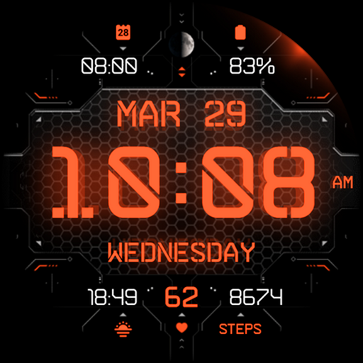 Cyber Carbon - watch face logo