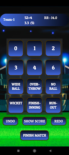 Android application Cricket Score Calculator screenshort